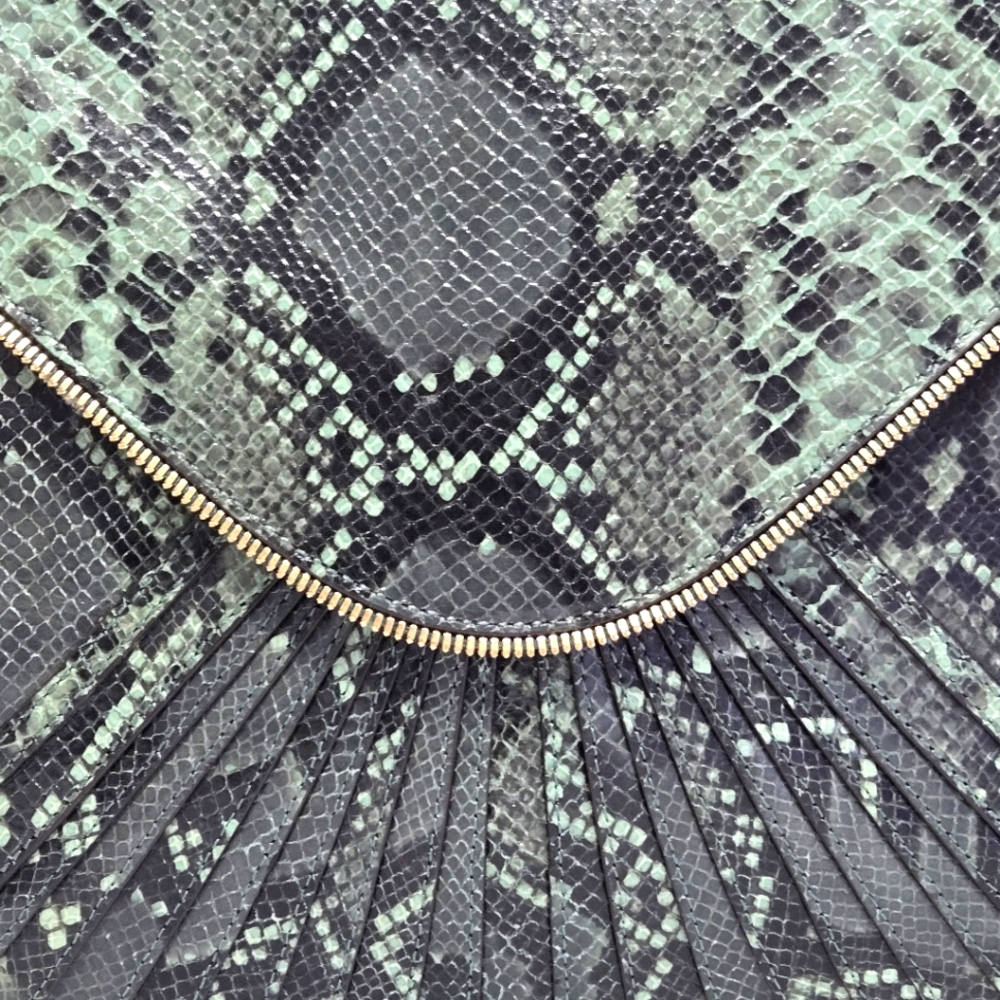 EUC Rebecca Minkoff Collection Limited Edition Cali Green Python - Picture 8 of 15